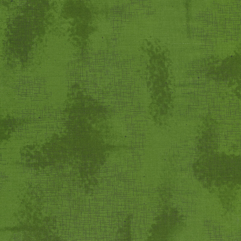 A basic green fabric with crosshatching and mottling | Shabby Fabrics