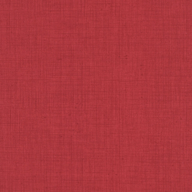 Red fabric with tonal textured crosshatching