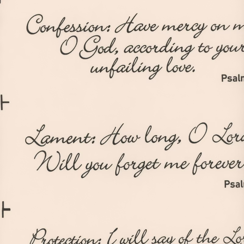 Comfort of Psalms V Panel - Natural preload image