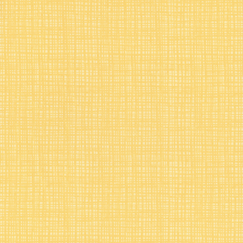 Yellow fabric with tonal textured cross hatching