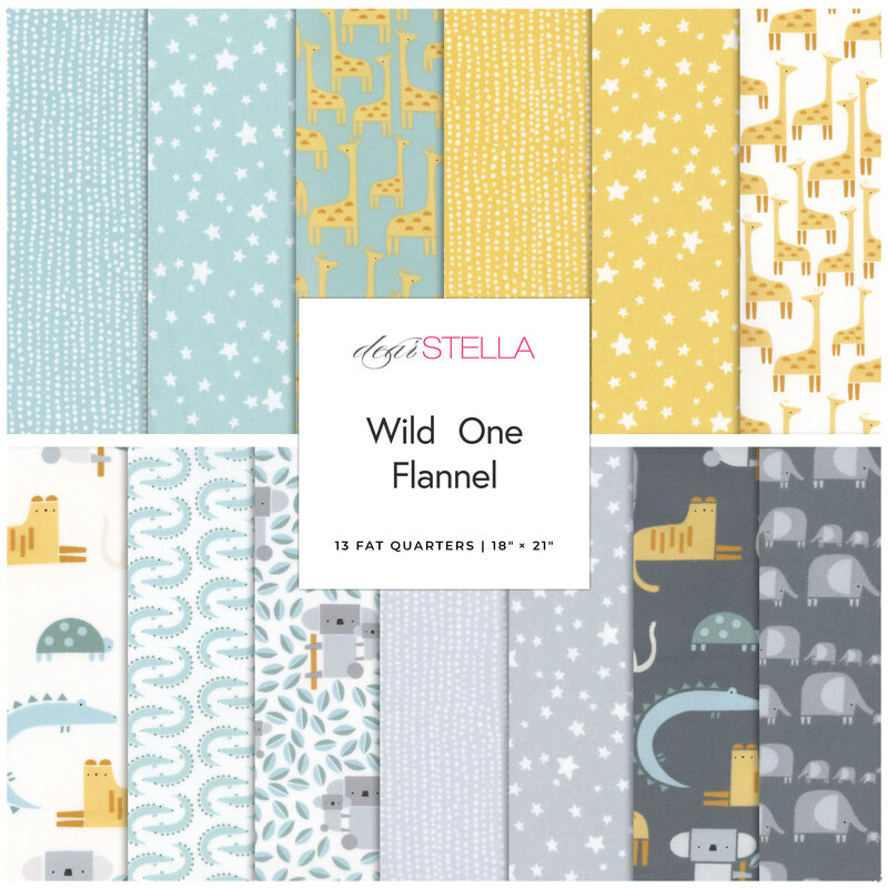 Wild One Flannel 13 FQ Set by Dear Stella | Shabby Fabrics Wild One Flannel 13 FQ Set by Dear Stella | Shabby Fabrics