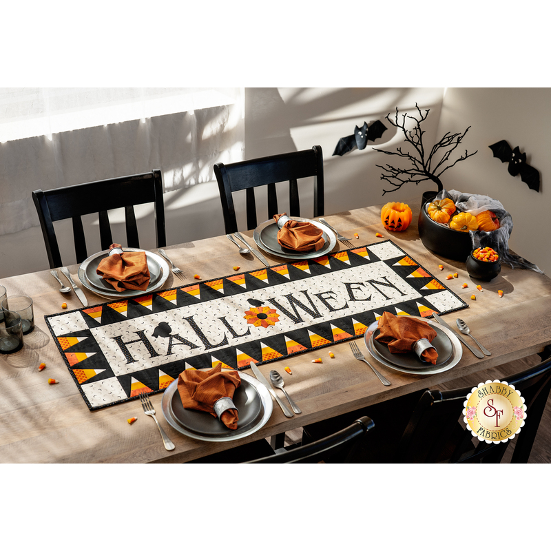 Halloween Table Runner Kit Shabby Fabrics