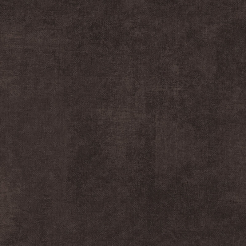 dark brown fabric featuring cool-toned dark brown dry-brushed texturing