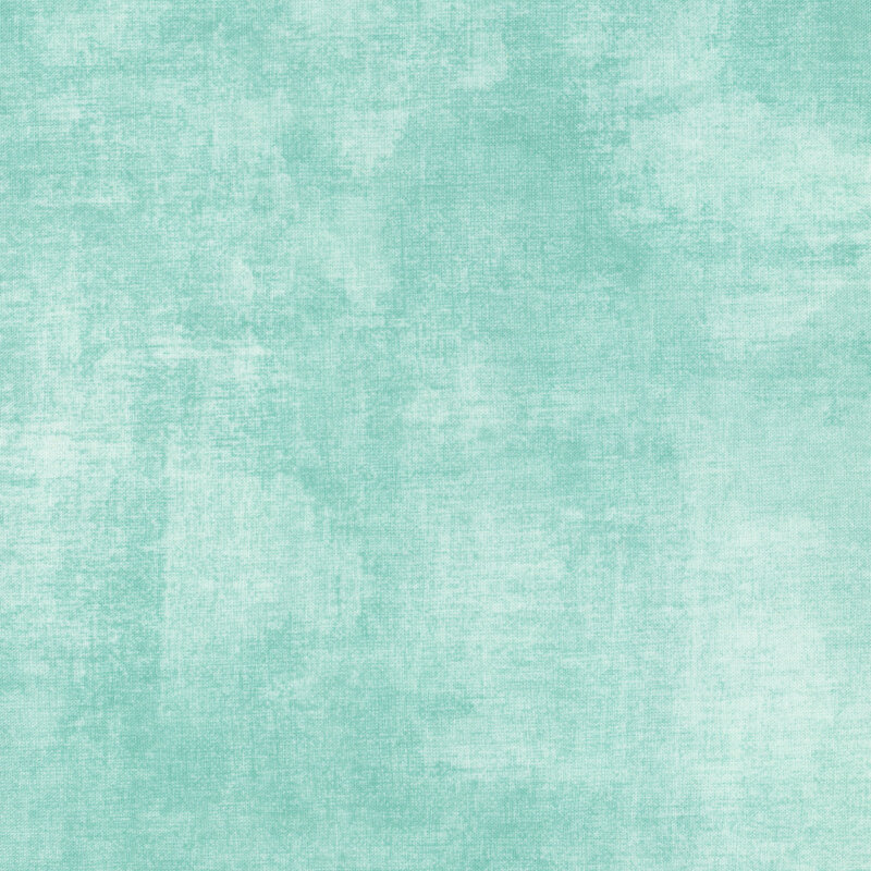 soft seafoam fabric featuring aqua dry-brushed texturing