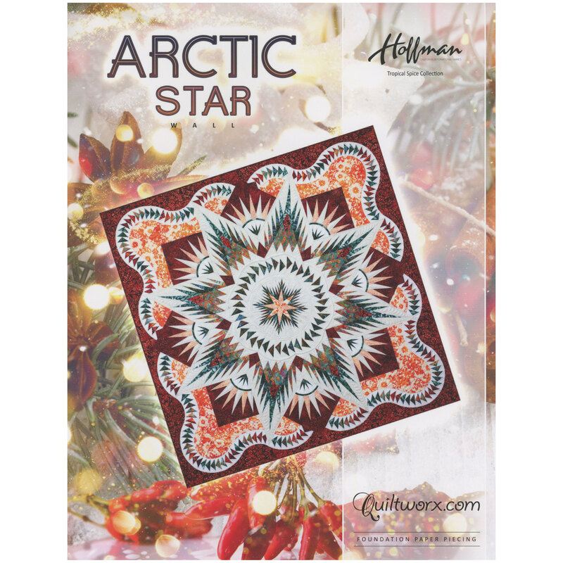 Front of Arctic Star pattern, a bright explosion of shapes and colors