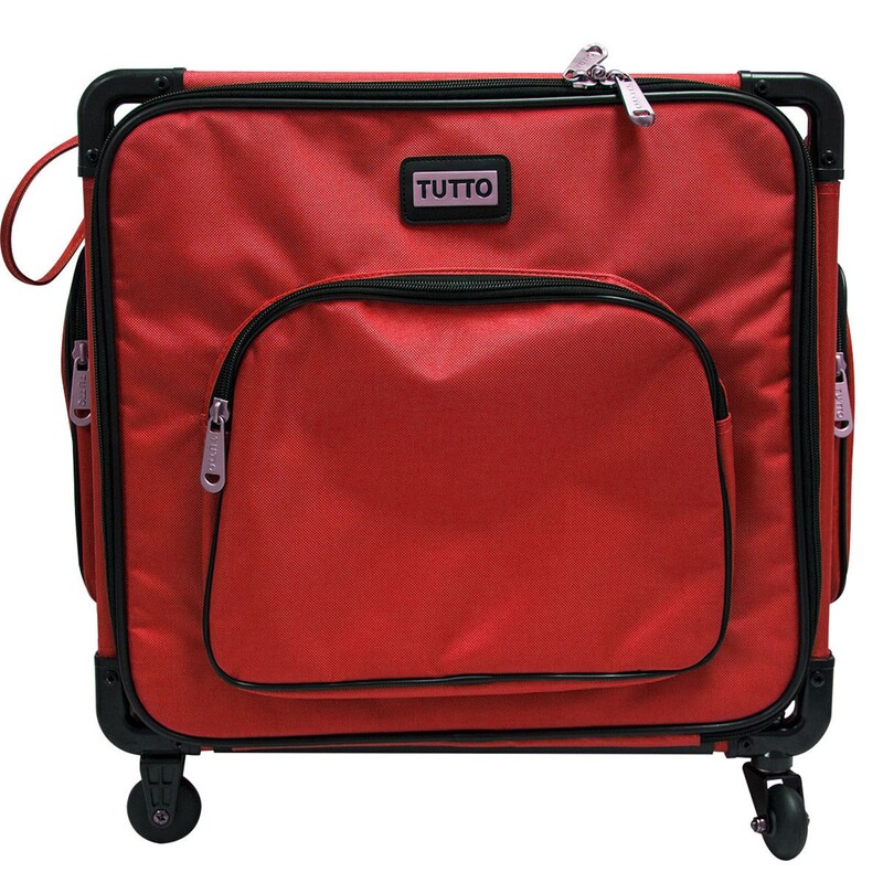 Tutto Serger Machine Case On Wheels 20in Red