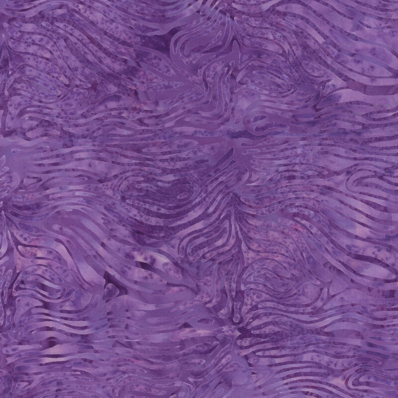 Purple zebra striped patterned fabric