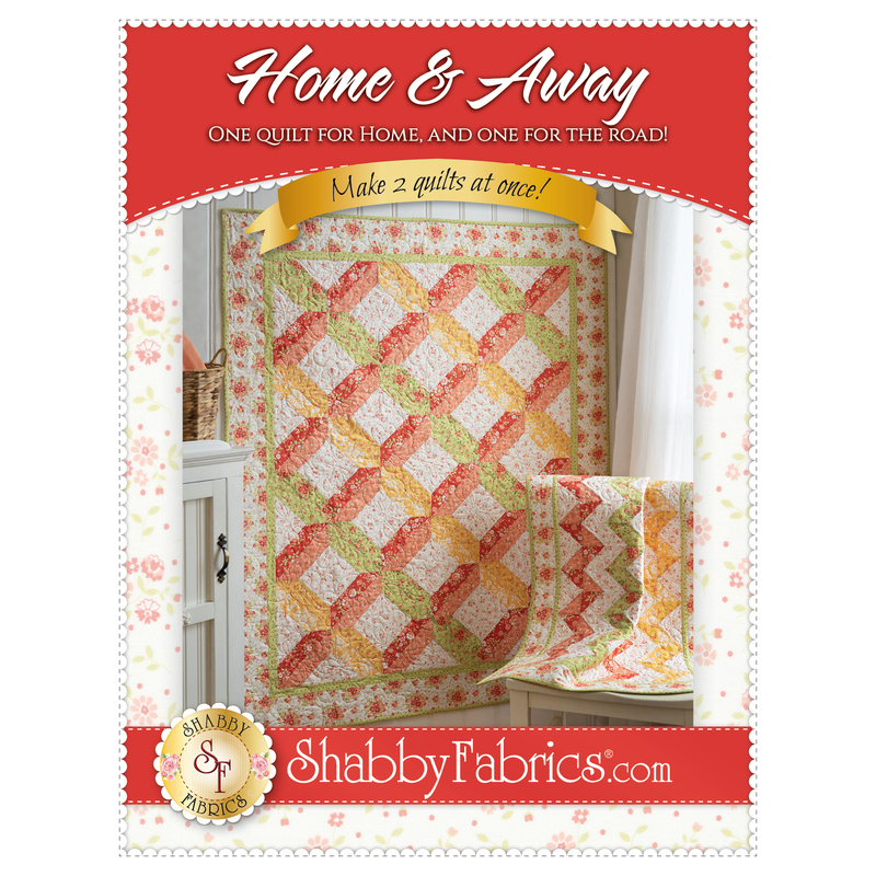 The front of the Home & Away Pattern showing the beautiful finished quilts | Shabby Fabrics