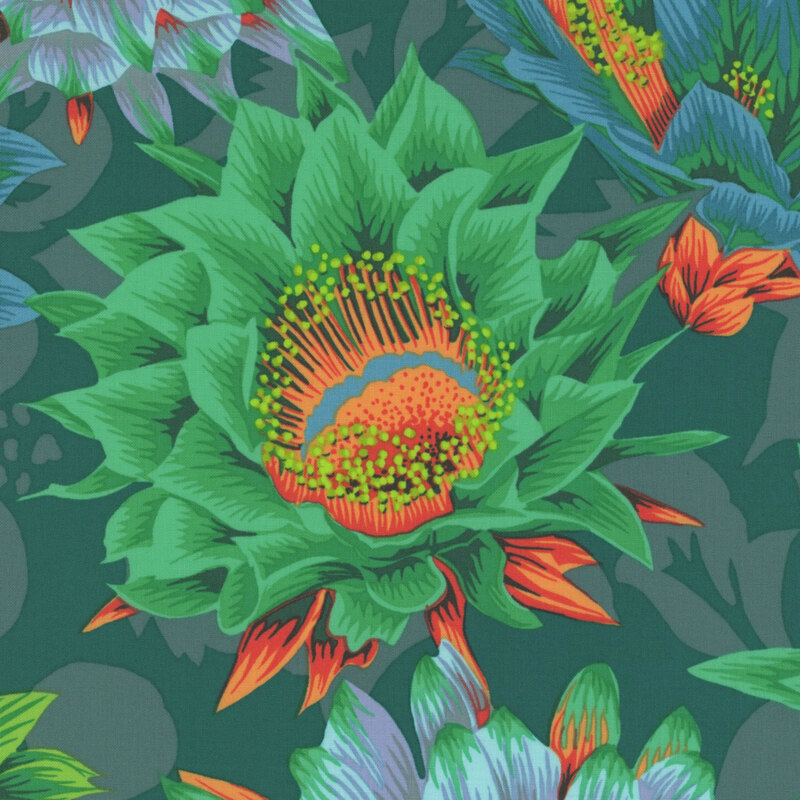Kaffe Fassett Collective Classics Plus PWPJ096.GREEN Cactus Flower