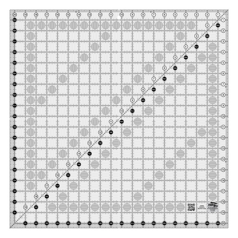 Creative Grids Quilt Ruler 20-1/2in Square