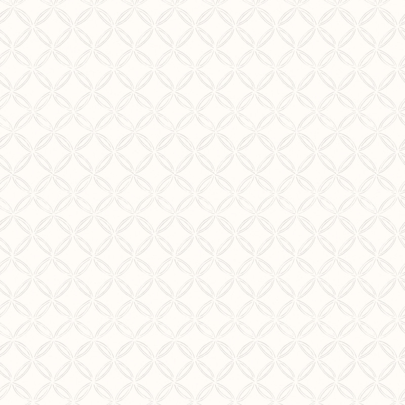 Fabric with a tonal lattice-like grid on white