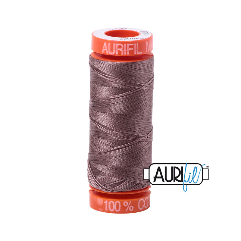 Tiramisu thread on an orange spool, isolated on a white background