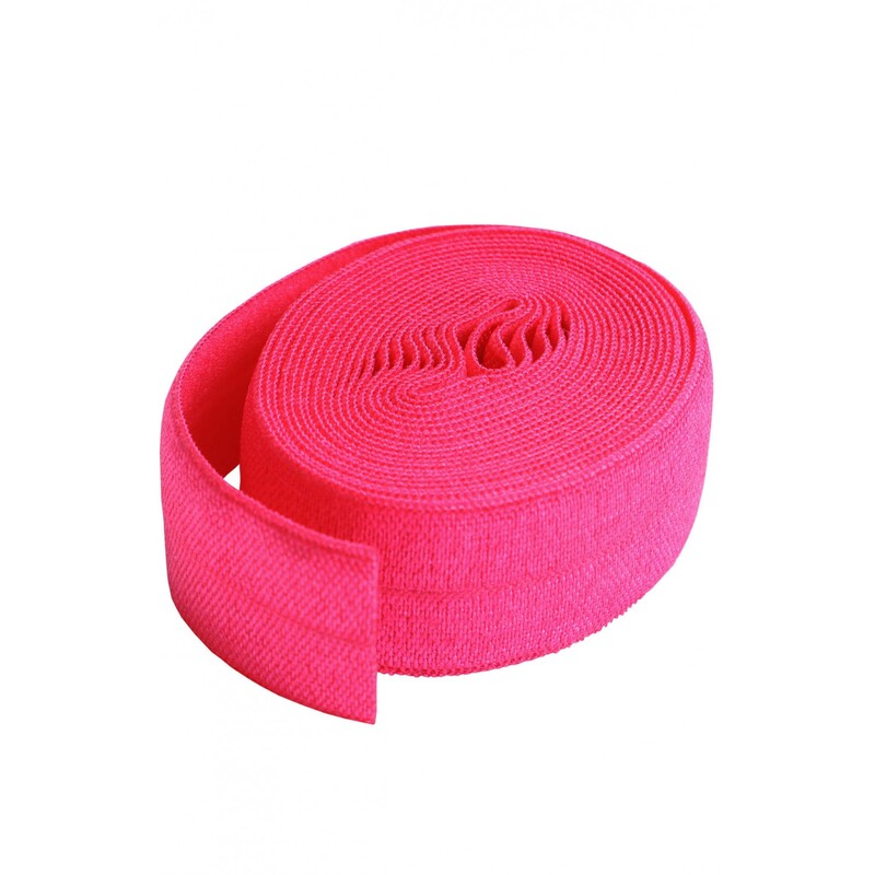 A roll of bright pink 3/4