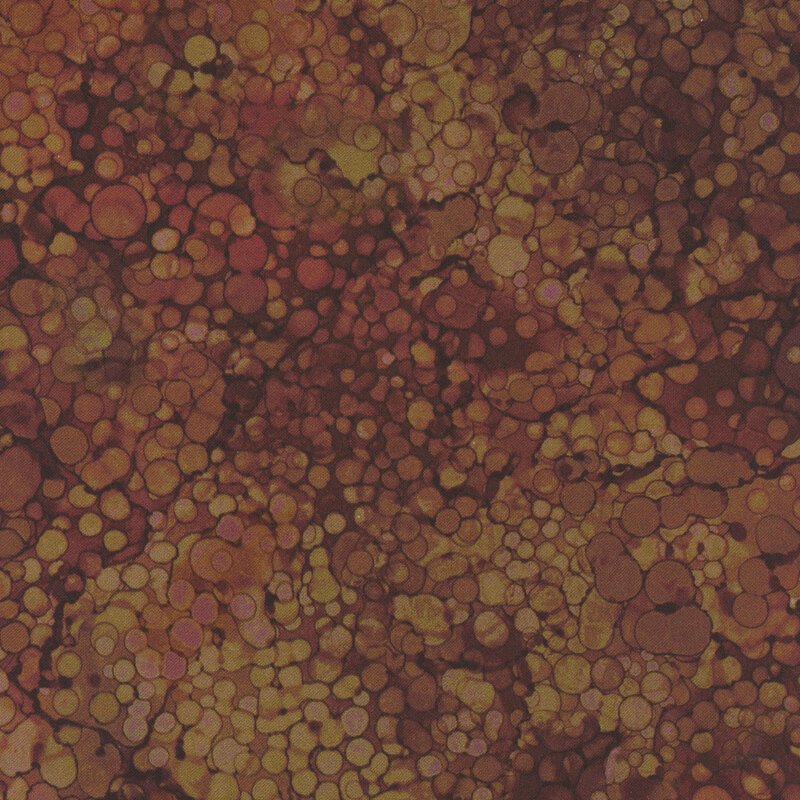 gorgeous brown fabric featuring watercolor dot texturing