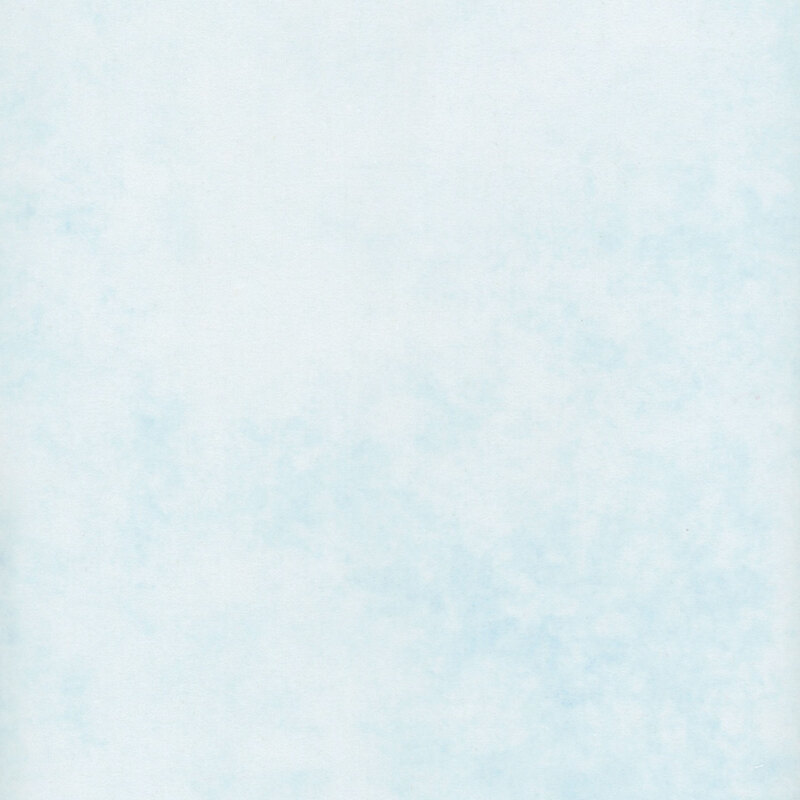 Ice blue mottled flannel fabric.