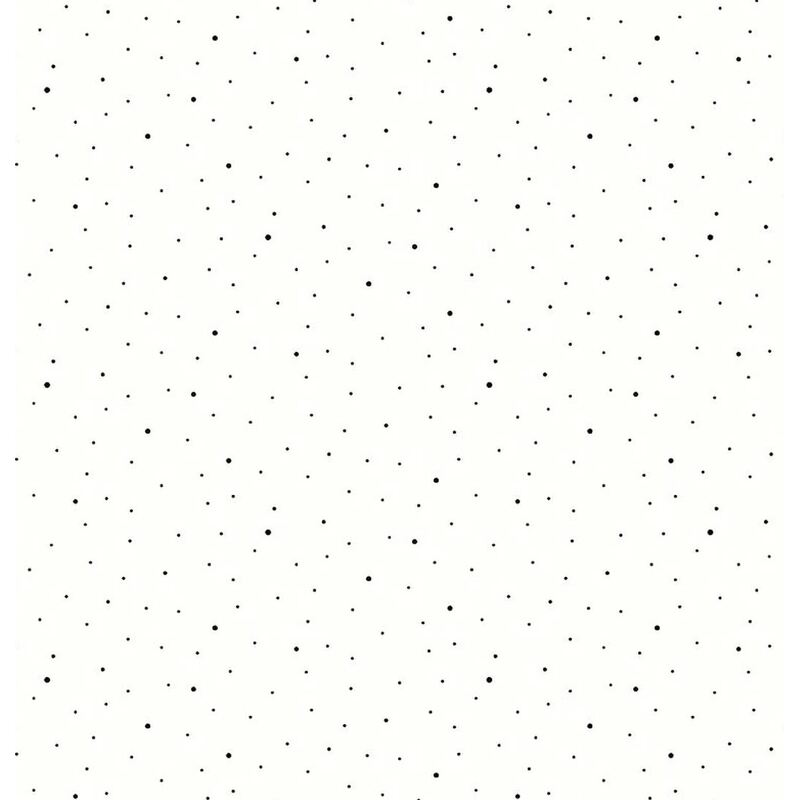 white fabric with scattered small black dots