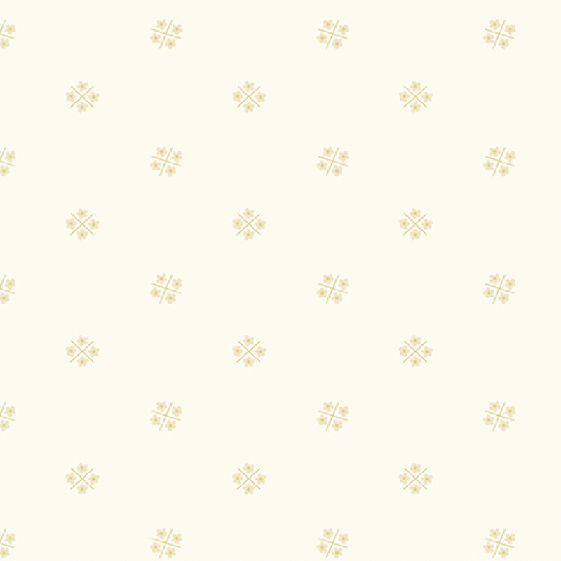 Light cream fabric, featuring scattered clusters of flowers