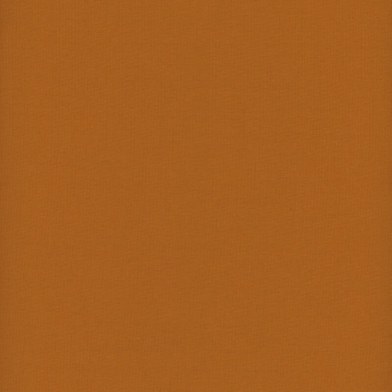 Solid, toasty burnt orange fabric