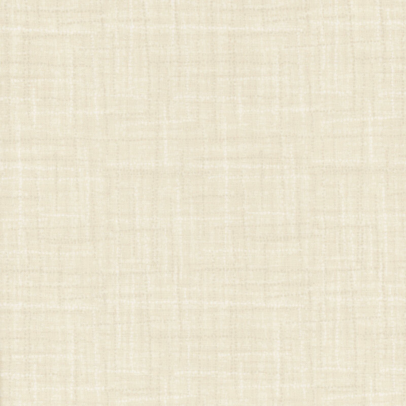 A textured, light beige fabric background with subtle woven patterns.