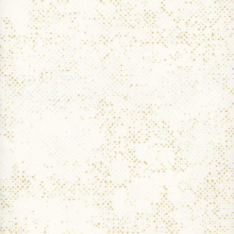 white fabric with metallic gold texturing