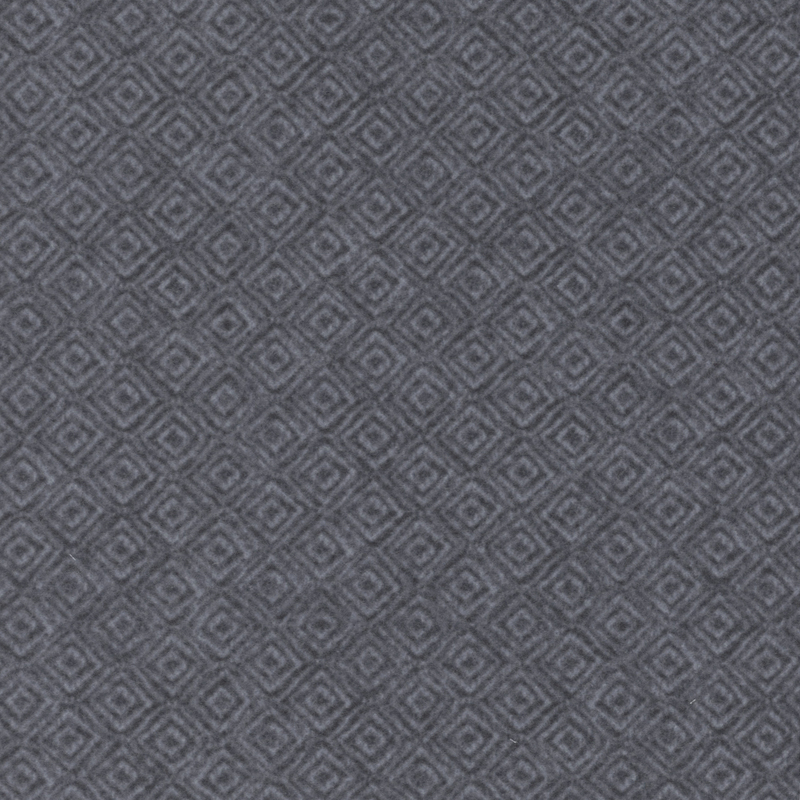 muted blue geometric tonal flannel fabric