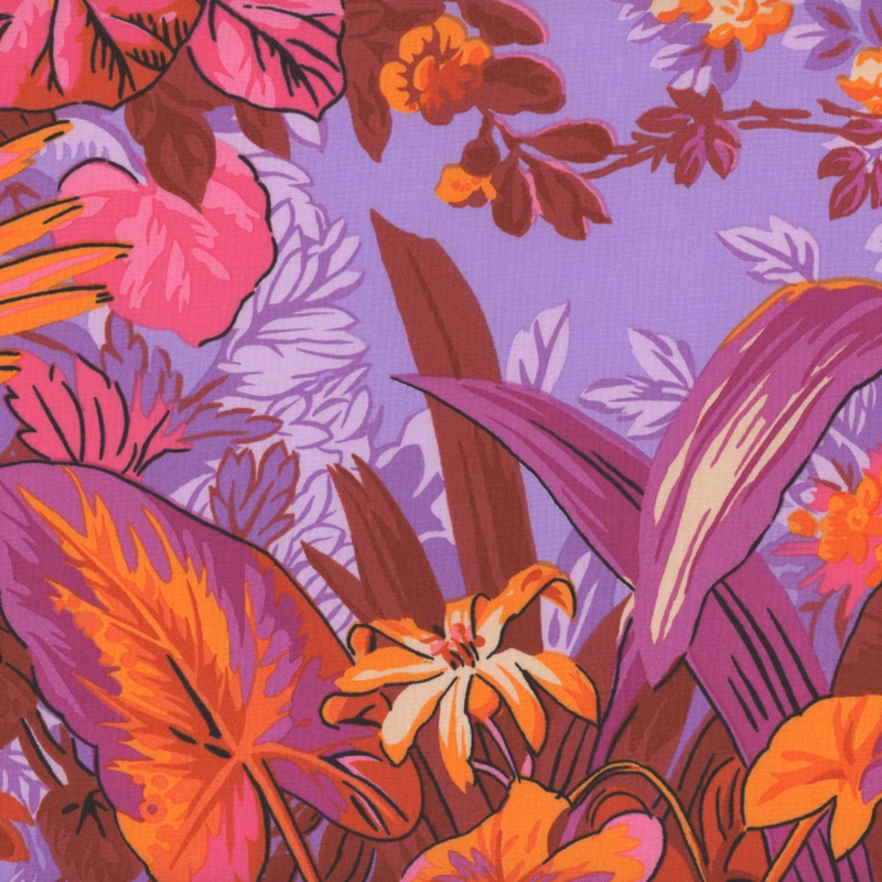 Kaffe Fassett Collective Classics Plus PWPJ126.RED Jungle - Red by FreeSpirit Fabrics preload image