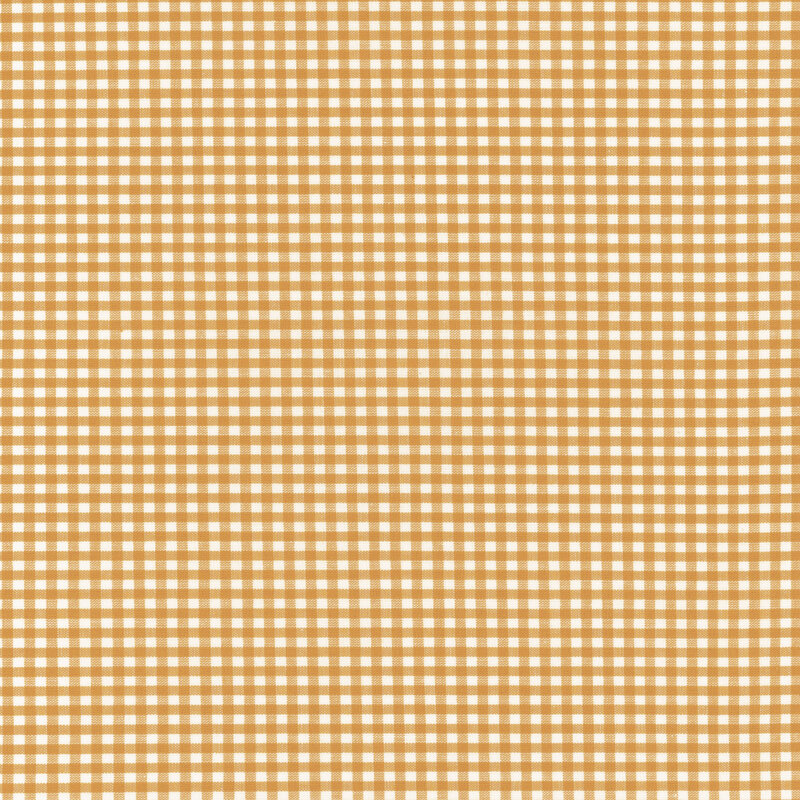 Cream and yellow gingham fabric