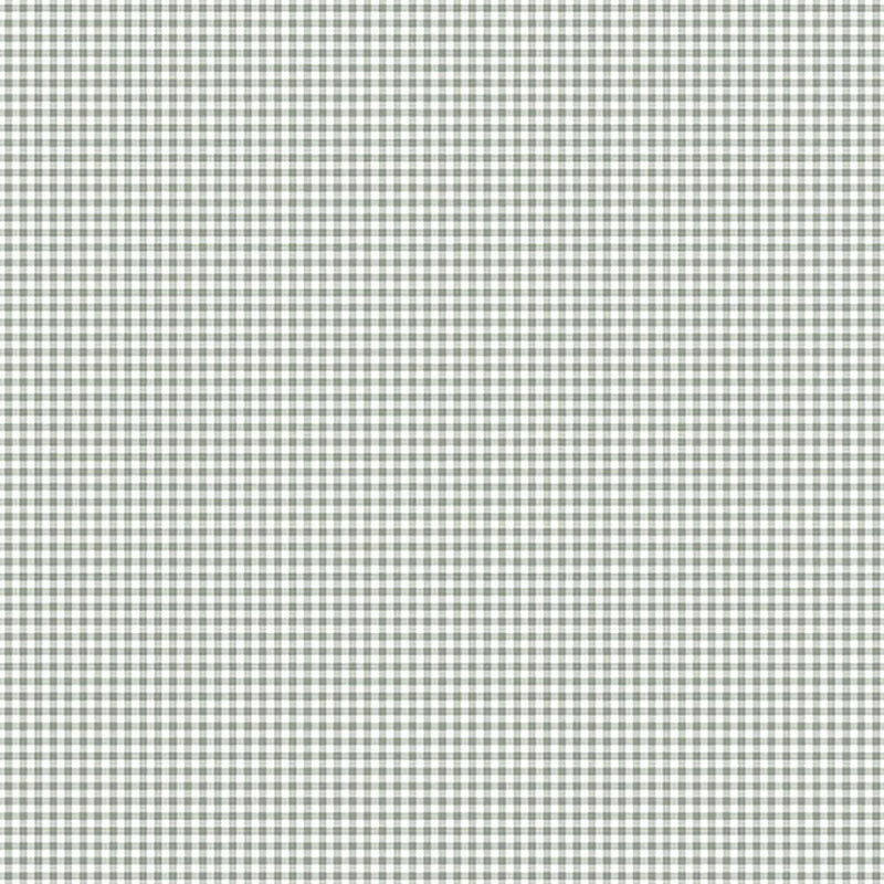 Gray and white gingham print fabric