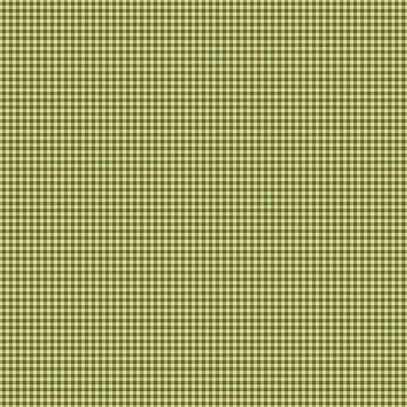 Tonal green gingham print fabric