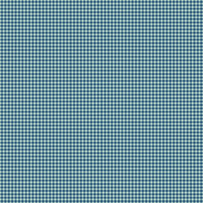 Tonal cobalt blue gingham print fabric