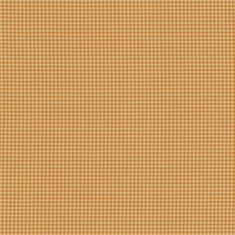 Tonal light mustard gingham print fabric