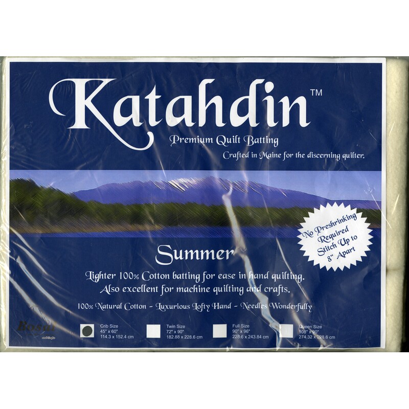 Katahdin Premium 100% Cotton Batting - Summer 3oz - 45in x 60in