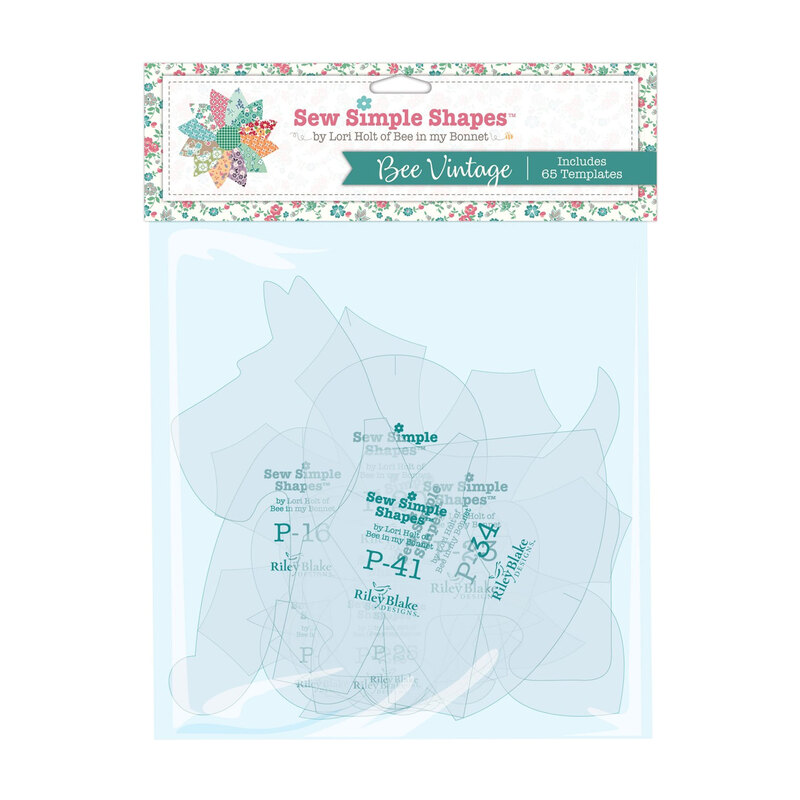 Digital mock up of Sew Simple Shape templates in packaging