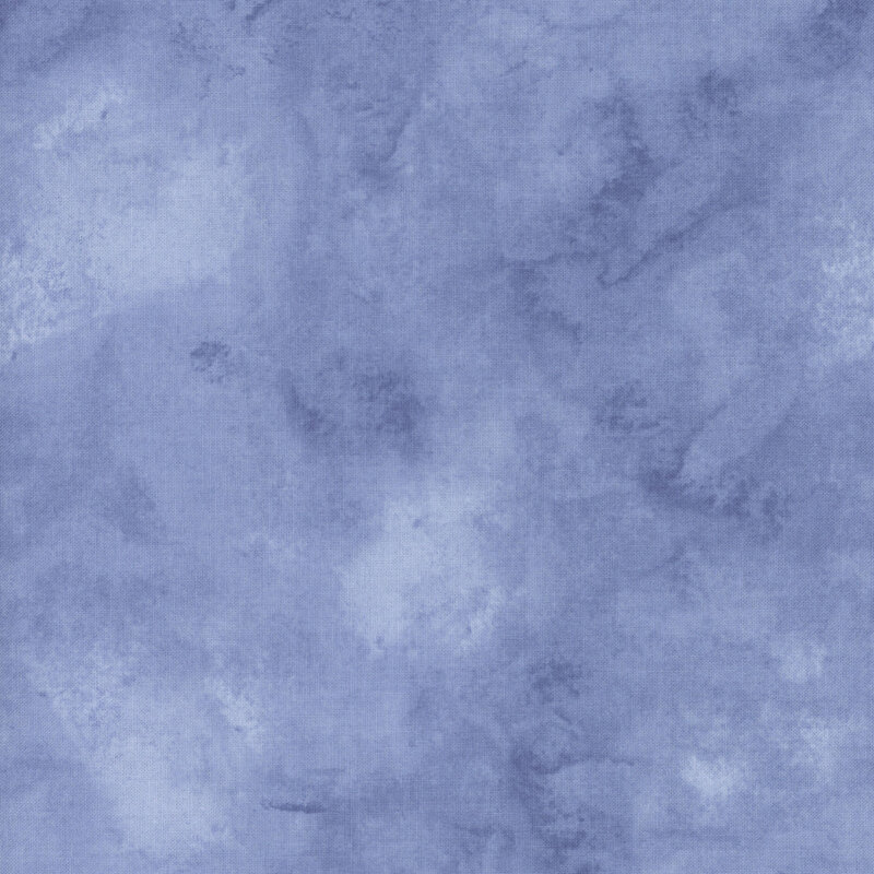 Tonal blue fabric with a mottled look.