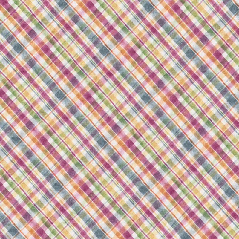 Colorful plaid fabric