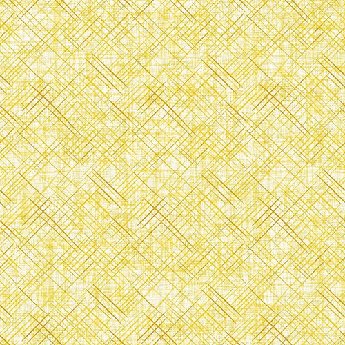 Yellow fabric with a crossed line pattern