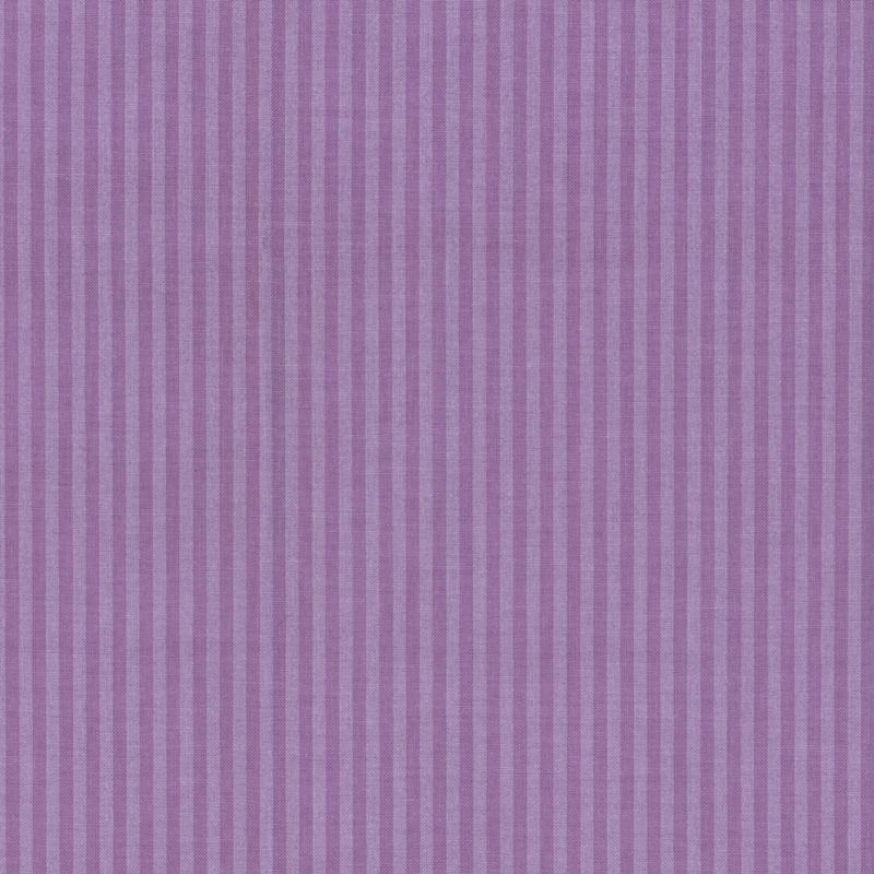 Tonal purple striped fabric with 1/8