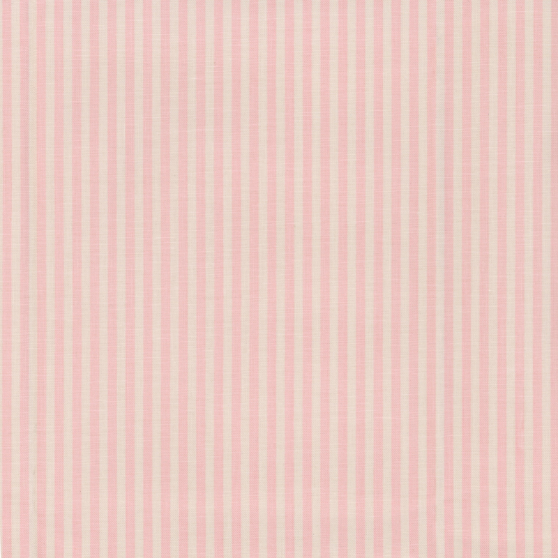 Light pink and white striped fabric with alternating 1/8