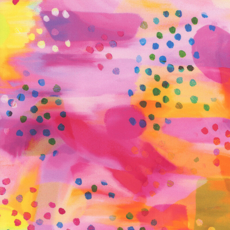 Sunrise colored dotted 108