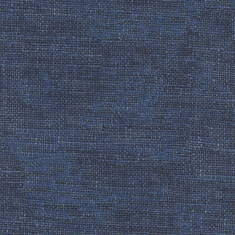 Navy fabric with a burlap texture