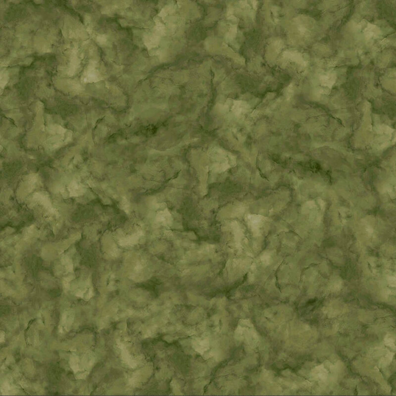 Dark green fabric with a mottled design