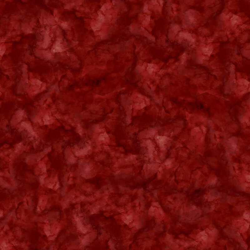 Dark red fabric with a mottled design