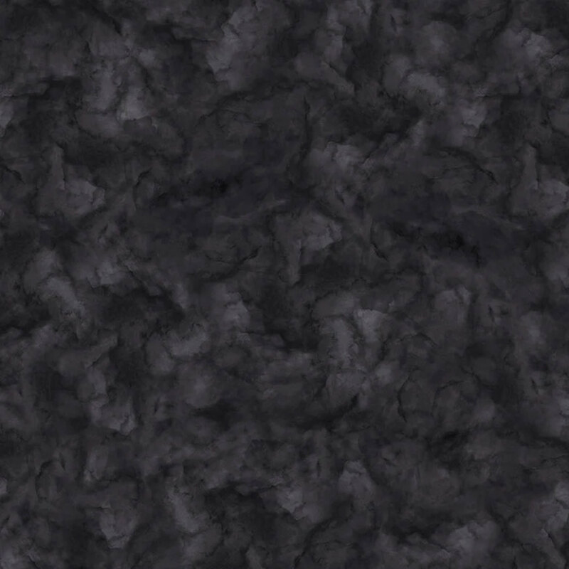 Black fabric with a mottled design