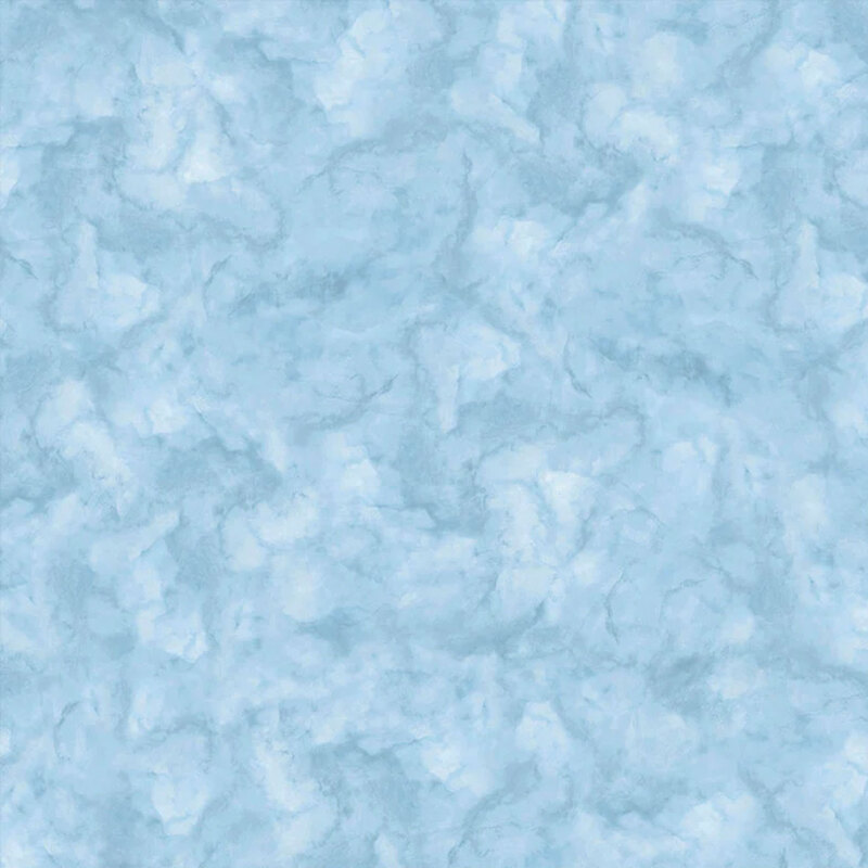 Light blue fabric with a mottled design