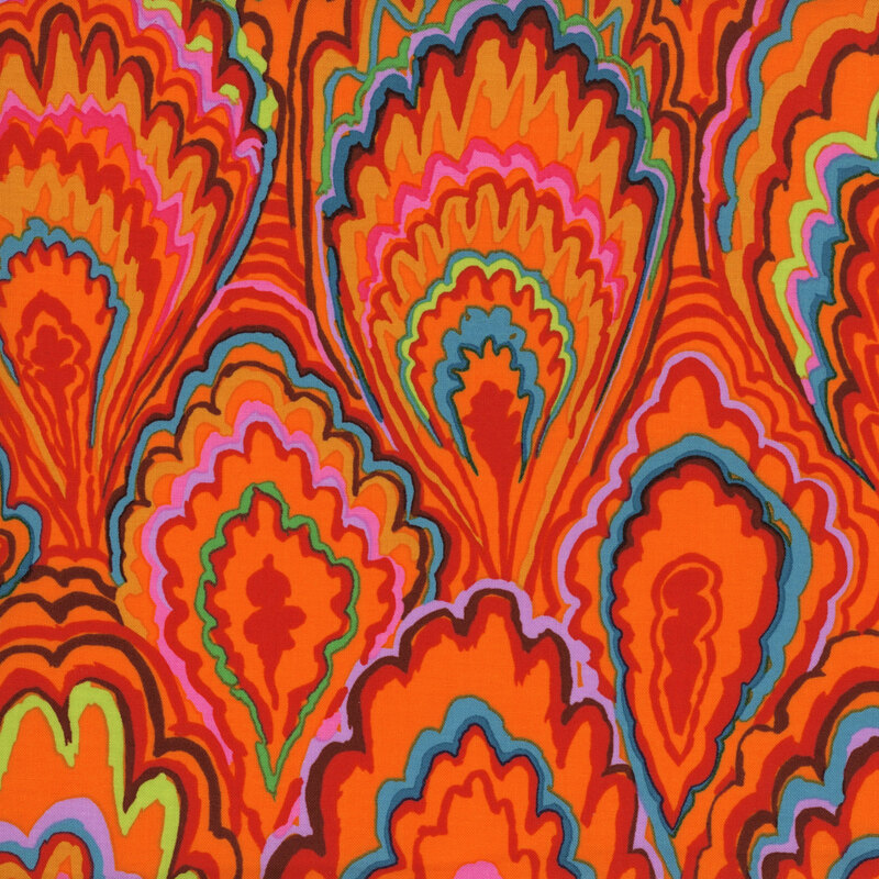 Kaffe Fassett Collective Classics Plus PWGP207.RED Marble Scallops