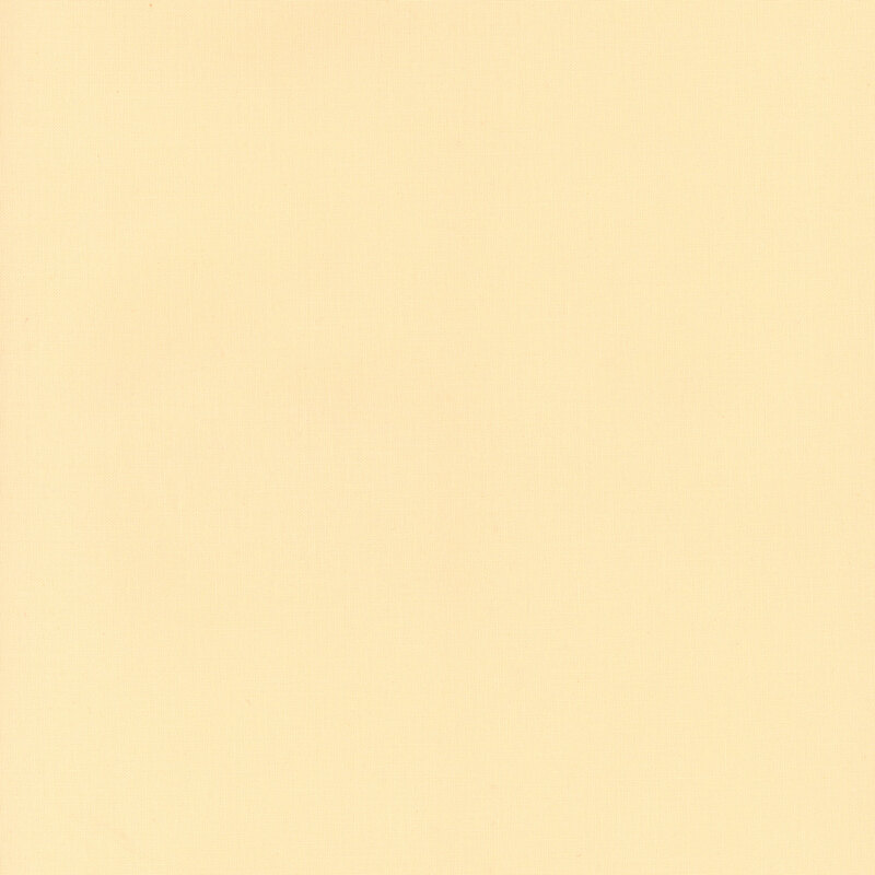 A smooth, solid pale yellow fabric swatch.