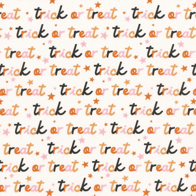 White fabric with lines of lowercase cursive that say 