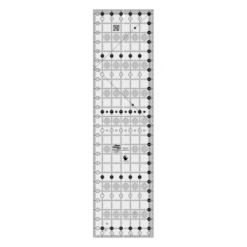 Creative Grids Left Handed Quilt Ruler 6-1/2in x 24-1/2in