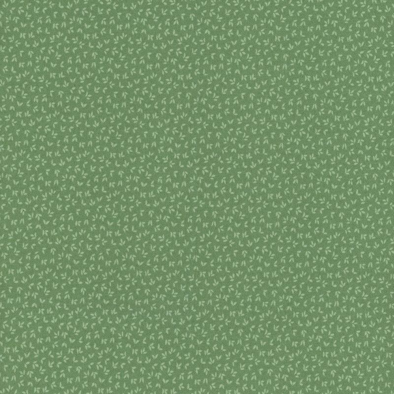 A tonal Green fabric with a flower petal pattern