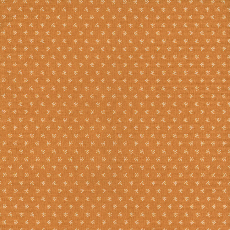 A repeating geometric dot and line pattern on a mustard yellow background.